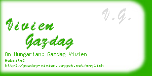 vivien gazdag business card